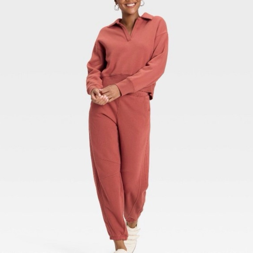 Universal Thread Burnt Orange Rust Color Long Sle… - image 3